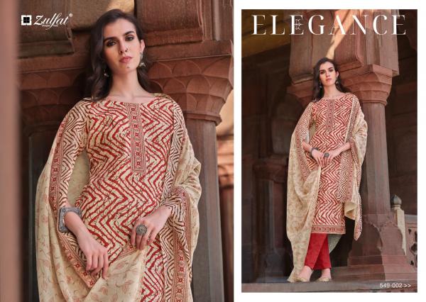 Zulfat Nazrana 549 Exclusive Designer Printed Dress Material Collection